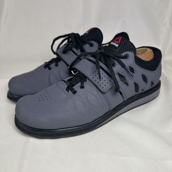 Reebok Lifter PR‎ Weightlifting Platform Shoes Men's Size 10 Gray BD2631 Workout - Picture 2 of 14